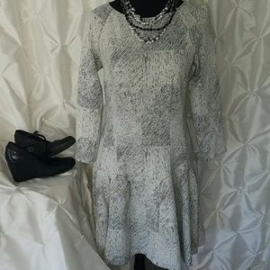 Banana Republic Black and White Dress